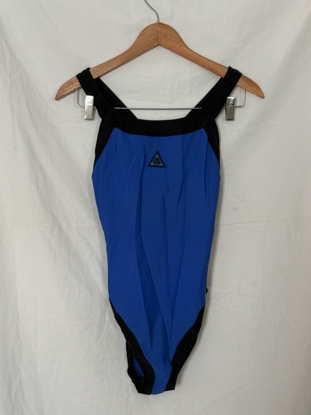 Speedo Onepiece Racerback Bodysuit Swimsuit Women's Blue & Black